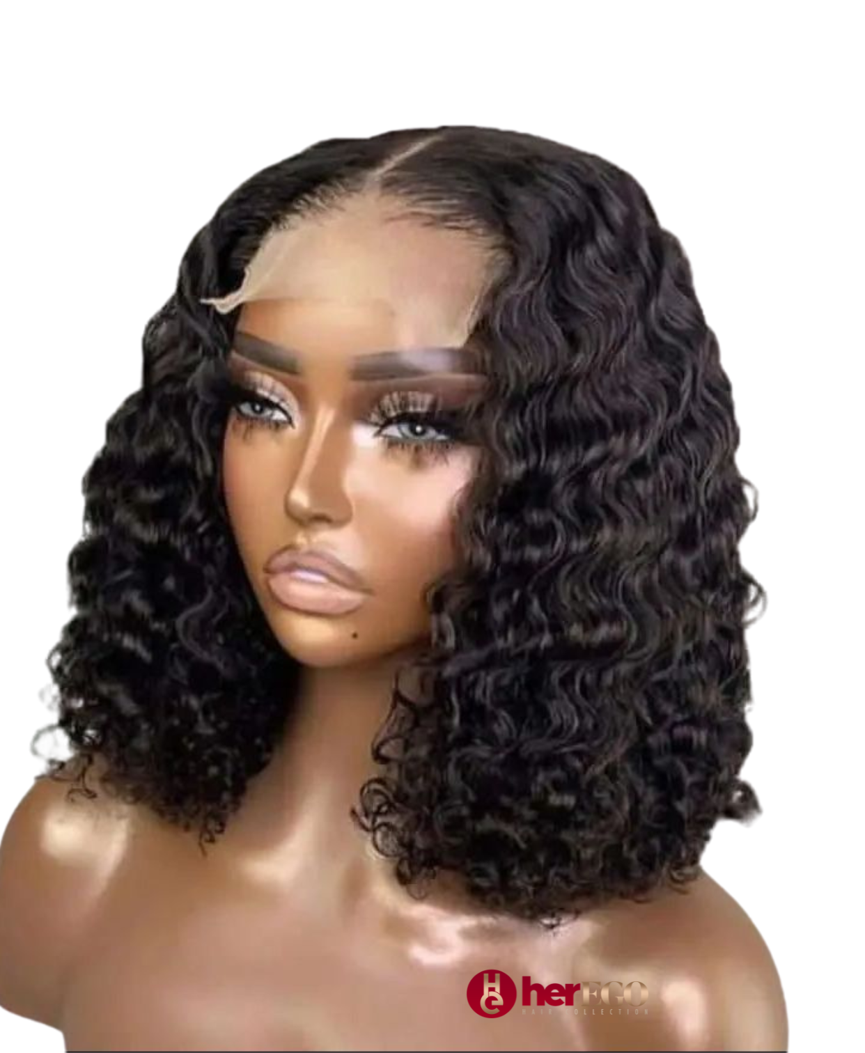 Glueless 12in 4x4 Deep Wave Bob Wig - Her Ego Hair Collection