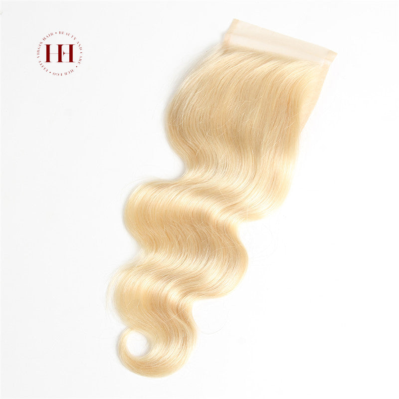 4x4 Blonde Obsession Body Wave Closure - Her Ego Hair Collection