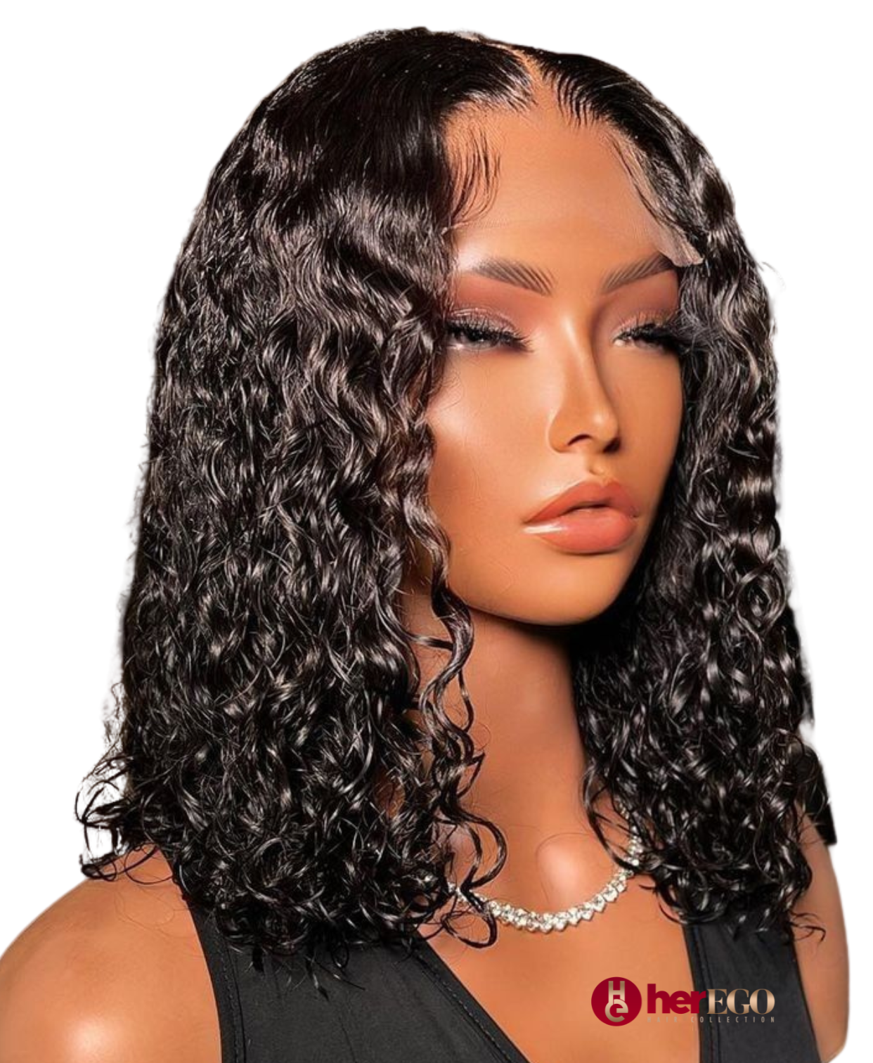 Glueless 12in 4x4 Deep Wave Bob Wig - Her Ego Hair Collection